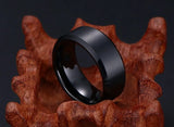 New Arrival Top Quality Hand Polished 8.0mm Gold/Silver/Black Tungsten Rings for Men - Classic Wedding Jewelry