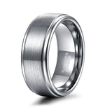 New Arrival Silver Color Brand Classic Design 6/8mm Tungsten Carbide Rings for Men, Women Wedding engagement Bands