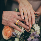 Fascinating Gold Color 4/6mm Tungsten for Men Women Classic Wedding/Engagement Couple BandS Special Jewelry