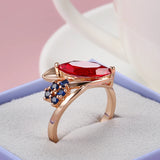 New Geometric Flawless Slope Mariquesa Rolled 14K Rose Gold AAA Zircon Crystals Designer Rings Wedding Fine Jewelry