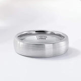 New Arrival Classic Brushed Silver Color 6/8mm Tungsten Carbide Wedding Engagement Bands Mens Jewelry