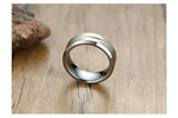 High Quality Anti Scratch 8mm Tungsten Grooved Wedding Band for Men - Anniversary Ring Gift
