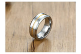 High Quality Anti Scratch 8mm Tungsten Grooved Wedding Band for Men - Anniversary Ring Gift
