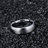 Classic Silver/Black/Gold Color Brushed 6/8mm Tungsten Carbide Wedding Bands Engagement Rings For Men and Women