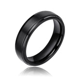 Classic Silver/Black/Gold Color Brushed 6/8mm Tungsten Carbide Wedding Bands Engagement Rings For Men and Women