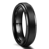 Classic Silver/Black/Gold Color Brushed 6/8mm Tungsten Carbide Wedding Bands Engagement Rings For Men and Women