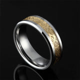 Remarkable Gold Celtic Dragon Polished Real Tungsten 6mm/8mm Engagement Rings Wedding Bands Fashion Jewelry