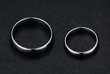 High Polished Solid Silver Color Classic Lover's Tungsten Carbide Wedding Engagement Rings - Quality Jewelry