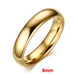 High Quality Classic Plain Anti Scratch 2/3/4/6mm Tungsten Rings for Women - Wedding Bands Fashion Jewelry