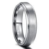 Classic Silver/Black/Gold Color Brushed 6/8mm Tungsten Carbide Wedding Bands Engagement Rings For Men and Women
