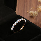 Luxury Top Quality Fancy Trend 14K Rolled Rose Gold AAA Zircon Diamonds Women's Rings Jewelry Bride Wedding Rings