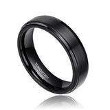 Classic Silver/Black/Gold Color Brushed 6/8mm Tungsten Carbide Wedding Bands Engagement Rings For Men and Women