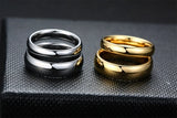 High Quality Simple Classic Anti Scratch Tungsten Wedding Rings for Women and Men, Wedding Bands for Couples Jewelry