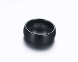 New Arrival High Quality Black Color 8mm Tungsten Carbide Wedding Bands Rings for Men - Popular Jewelry