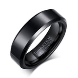 New Arrival 54mm - 68mm Popular Black Personalized Selection of Tungsten Carbide Rings Bands