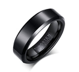 New Arrival 54mm - 68mm Popular Black Personalized Selection of Tungsten Carbide Rings Bands
