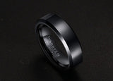 New Arrival 54mm - 68mm Popular Black Personalized Selection of Tungsten Carbide Rings Bands