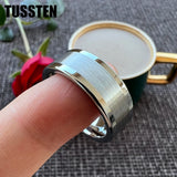 High Quality Polished Brushed Flat 6MM/8MM Tungsten Comfort Fit Wedding Bands for Men and Women Rings