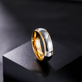 Fabulous Gold Plated Polished 4mm/6mm Tungsten Carbide Rings Men and Women Engagement Wedding Bands For Couple
