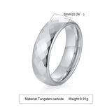 High Quality Multi-faceted Rhombus 4mm/6mm Tungsten Wedding Rings for Couples - Men Women Promise Engagement Jewelry