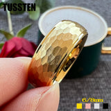 New Arrival Classic Domed Hammer 6MM/8MM Tungsten Men and Women Wedding Comfort Fit Bands Rings Fashion Jewelry