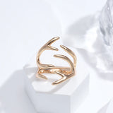 New Arrival Luxury Open Unisex Rolled Rose Gold of 14-Karat Purity Women Party Fine Jewelry Rings