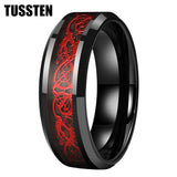 New Arrival High Quality 8MM Dragon Ring Tungsten Wedding Bands For Men and Women - Classic Jewelry