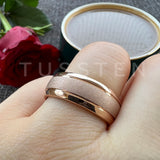 Super Sandblasted Gold 6/8MM Tungsten Ring for Men and Women Fashion Comfortable Fit Engagement Wedding Band