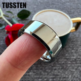 Wonderful High Polished Beveled Finish 6/8MM Men Women Tungsten Comfortable Fit Engagement Wedding Band Rings