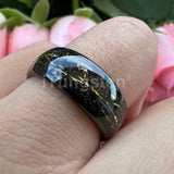 Polished Shiny Domed Sandblast Foil Inlay 8mm Tungsten Carbide Comfort Fit Wedding Bands Men/Women Fashion Jewelry