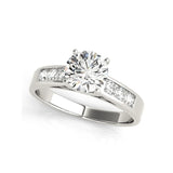 Stunning 1 Carat Round Moissanite Diamonds Ring Sets For Women - Fine Jewelry 925 Silver Wedding Engagement Rings