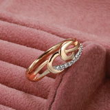 Marvelous New Micro-wax Inlay Filled 14K Rose Gold AAA+ Cubic Zirconia Diamonds Rings for Women - Fine  Jewelry