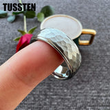 New Arrival Classic Domed Hammer 6MM/8MM Tungsten Men and Women Wedding Comfort Fit Bands Rings Fashion Jewelry