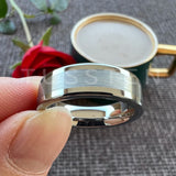 High Quality Polished Brushed Flat 6MM/8MM Tungsten Comfort Fit Wedding Bands for Men and Women Rings
