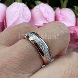 Awesome Meteorite Inlay 6mm 8mm Tungsten Carbide Ring for Men Women - Engagement Wedding Band Fashion Jewelry