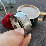 High Quality Polished Brushed Flat 6MM/8MM Tungsten Comfort Fit Wedding Bands for Men and Women Rings