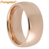 Trendy Jewelry Domed Polished Shiny Beautiful Ring Multiwidth Tungsten Comfort Fit Wedding Band for Men and Women