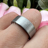 Classic Multiwidth Black Brushed FinishTungsten 6/8/10/12MM Flat Comfort Fit Wedding Band Ring for Men and Women