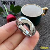 Classic Popular Polished 2-10MM  Trendy Engagement Wedding White Tungsten Comfort Fit Rings Bands for Men Women