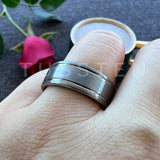 Excellent Grooved Polished Finish 8MM Trendy Gift Jewelry Men and Women Tungsten Engagement Rings Bands