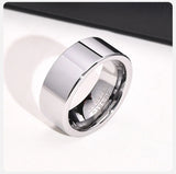 Classic Plain Thickness of 2mm Finger Band 8mm Tungsten Carbide Wedding Bands for Men - Engagement Promise Jewelry