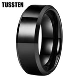 Wonderful High Polished Beveled Finish 6/8MM Men Women Tungsten Comfortable Fit Engagement Wedding Band Rings