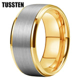 Classic Stepped Beveled Great Workmanship Big 10MM Mens Tungsten Wedding Bands Ideal  Fathers' Day Gift Jewelry