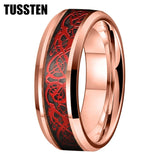 New Arrival High Quality 8MM Dragon Ring Tungsten Wedding Bands For Men and Women - Classic Jewelry