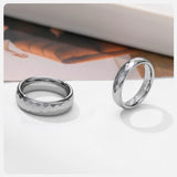 High Quality Multi-faceted Rhombus 4mm/6mm Tungsten Wedding Rings for Couples - Men Women Promise Engagement Jewelry