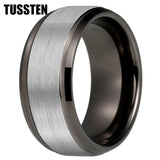 Classic Stepped Beveled Great Workmanship Big 10MM Mens Tungsten Wedding Bands Ideal  Fathers' Day Gift Jewelry