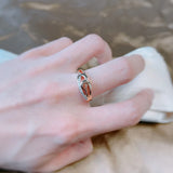 Marvelous New Micro-wax Inlay Filled 14K Rose Gold AAA+ Cubic Zirconia Diamonds Rings for Women - Fine  Jewelry