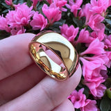 Trendy Jewelry 2/4/6/8/10mm Gold Plated Tungsten Ring For Men and Women Comfort Fit Couple Engagement Wedding Band