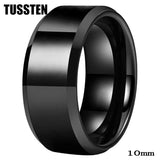 Amazing Stepped Beveled Great Workmanship 10/12MM Big Men Tungsten Rings Wedding Bands Fathers' Day Gift Jewelry