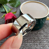 Amazing Stepped Beveled Great Workmanship 10/12MM Big Men Tungsten Rings Wedding Bands Fathers' Day Gift Jewelry